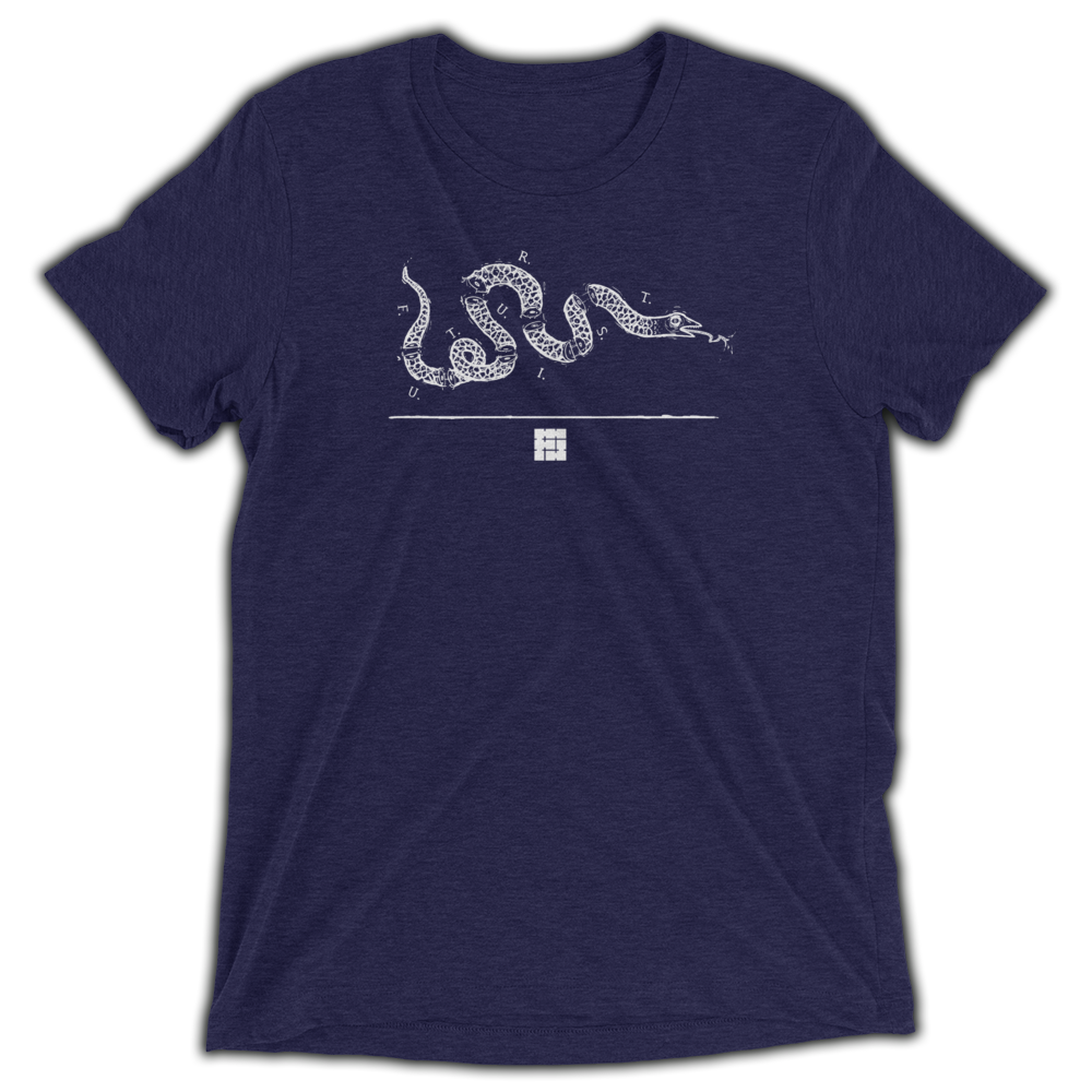 SNAKE FLAG LOGO | UNISEX TRI-BLEND T-SHIRT
