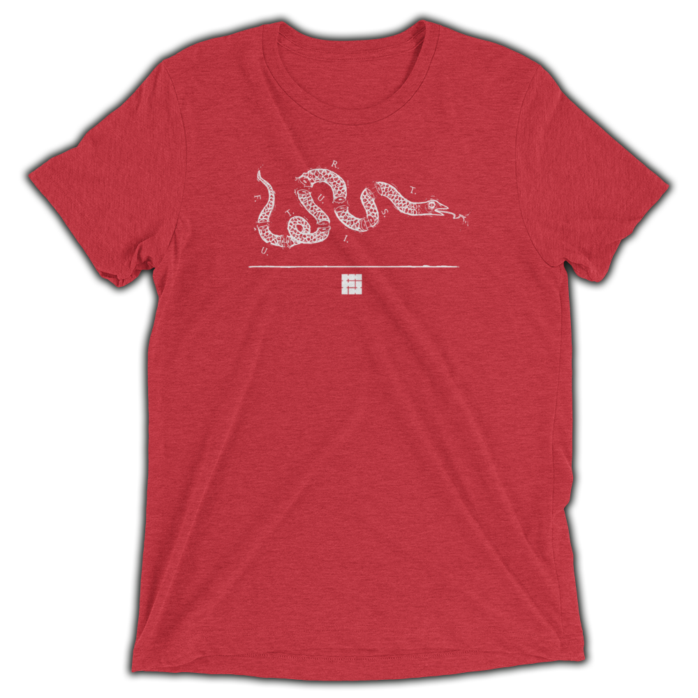 SNAKE FLAG LOGO | UNISEX TRI-BLEND T-SHIRT