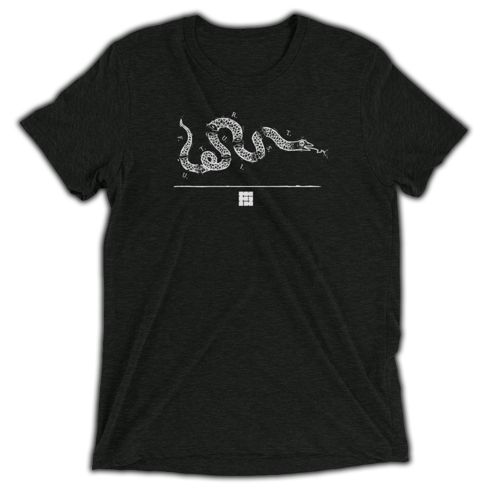SNAKE FLAG LOGO | UNISEX TRI-BLEND T-SHIRT