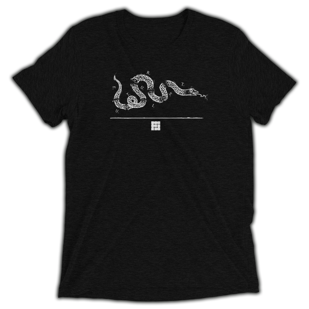SNAKE FLAG LOGO | UNISEX TRI-BLEND T-SHIRT